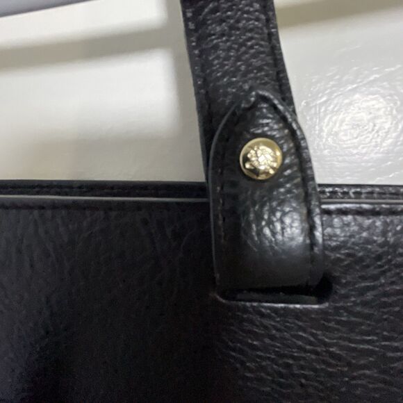 BURBERRY Black Canvas Leather Logo BSX Stowell Travel Tote Bag Purse - Picture 7 of 16